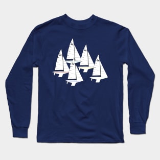 2.4 Meter Sailboats Racing Long Sleeve T-Shirt